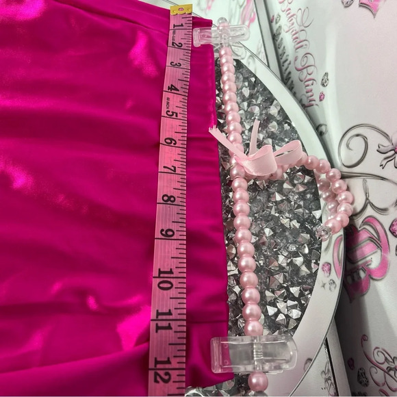 Seduction skirt metallic lipstick pink bright  fuschia gorgeous club wear sexy - Picture 6 of 8